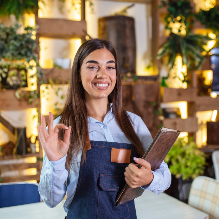 Waiter in a restaurant